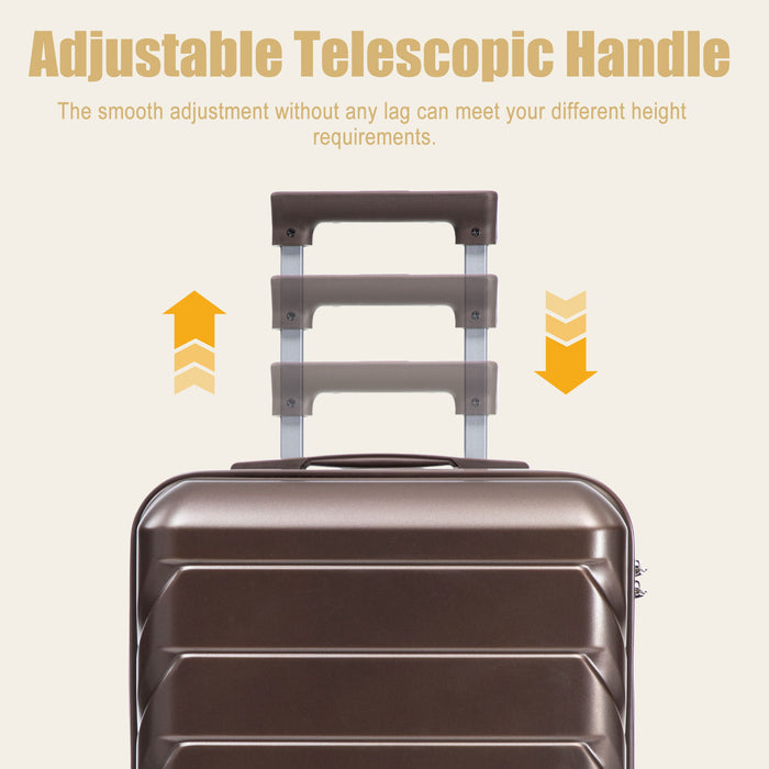 Hard Shell Travel Luggage With Scratch Resistant Surface