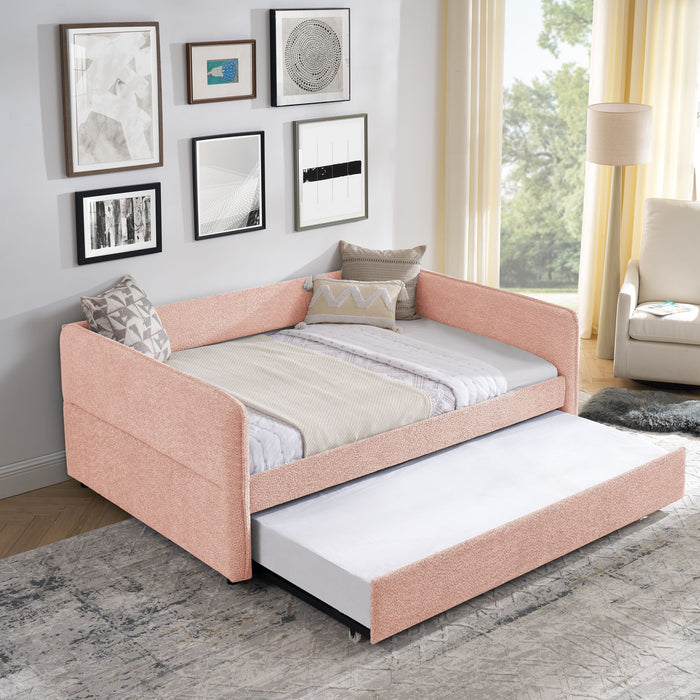 Upholstered Daybed With Pop Up Trundle