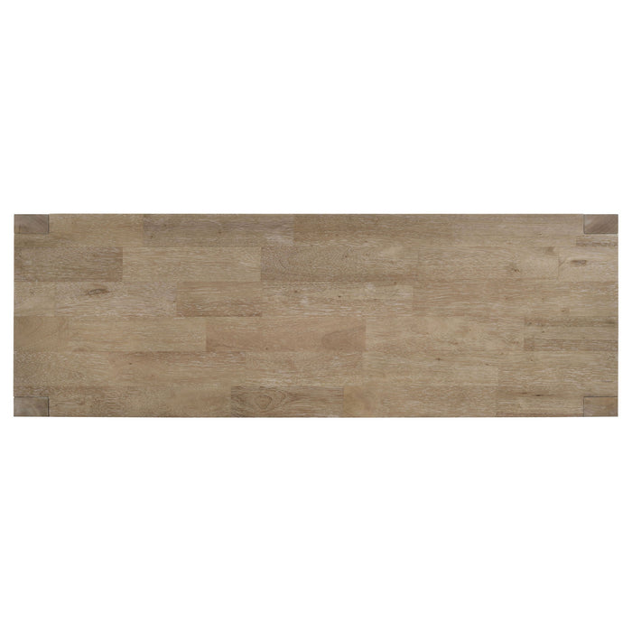 Malvika - Trestle Base Dining Bench - Brown