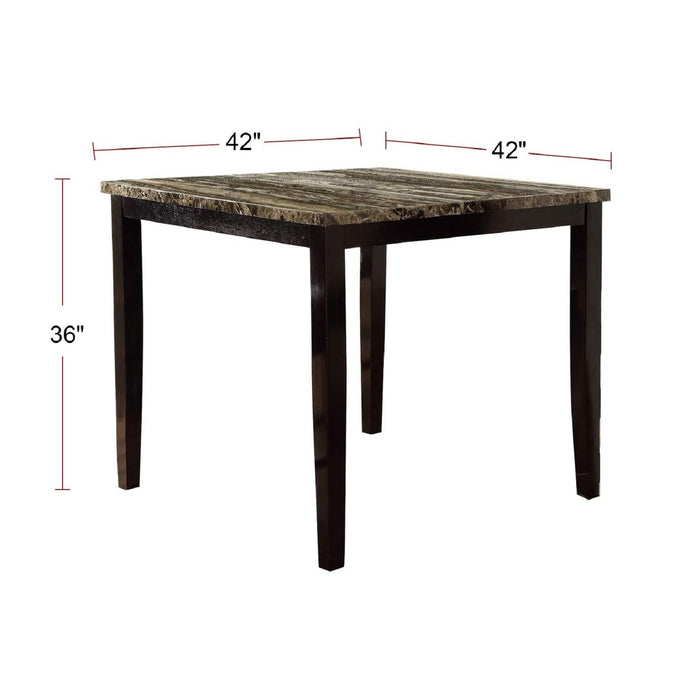 Square Dining Table - Brown