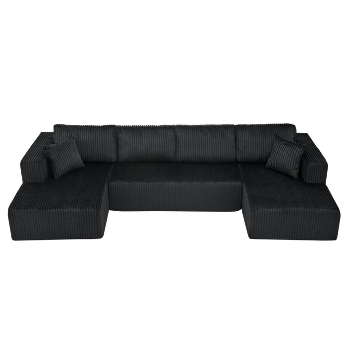 U - Shaped Modular Sectional Sofa For Living Room