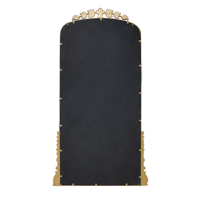 Lavish - Full Length Mirror, AntiqueMetal Floor Mirror For Living Room, Bedroom - Gold