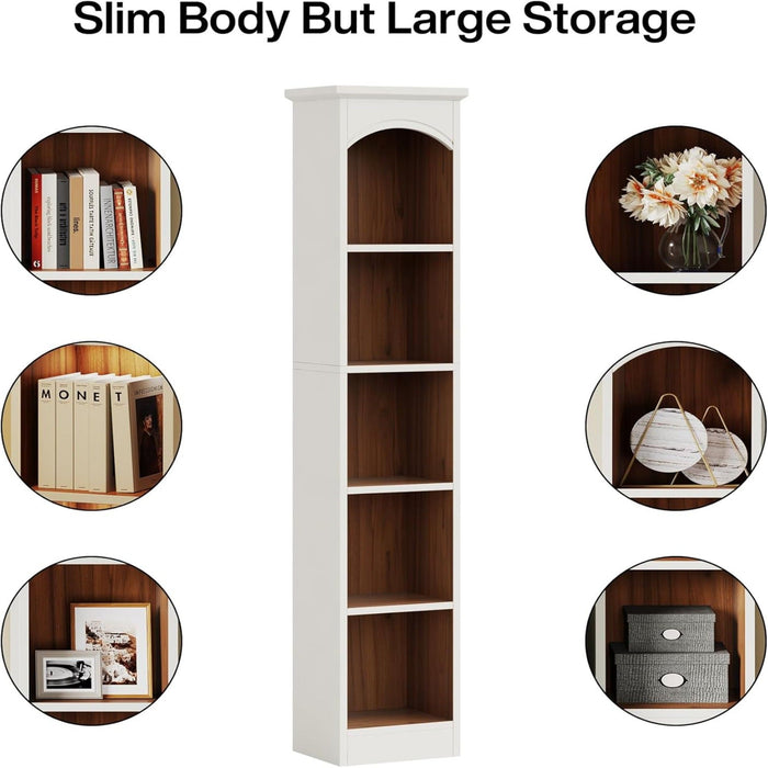 5 Tier Library Bookcase For Living Room