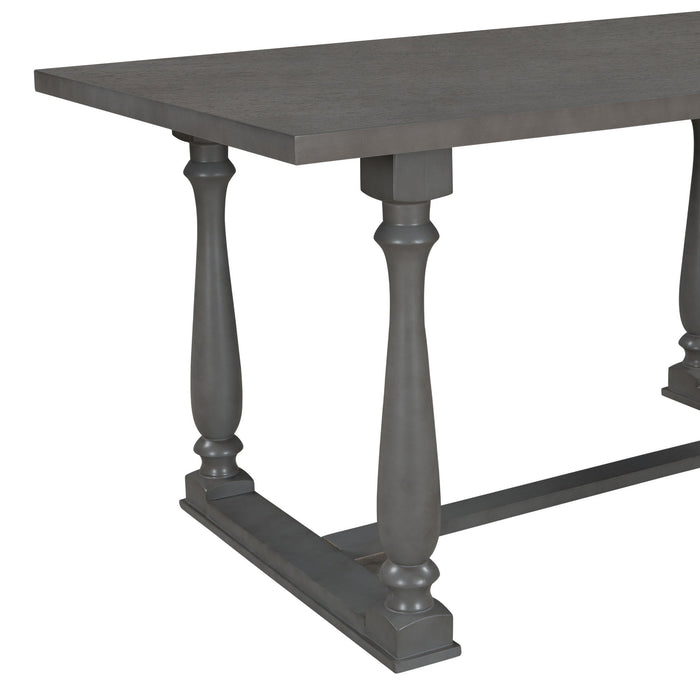 6 Piece Dining Set Retro Style