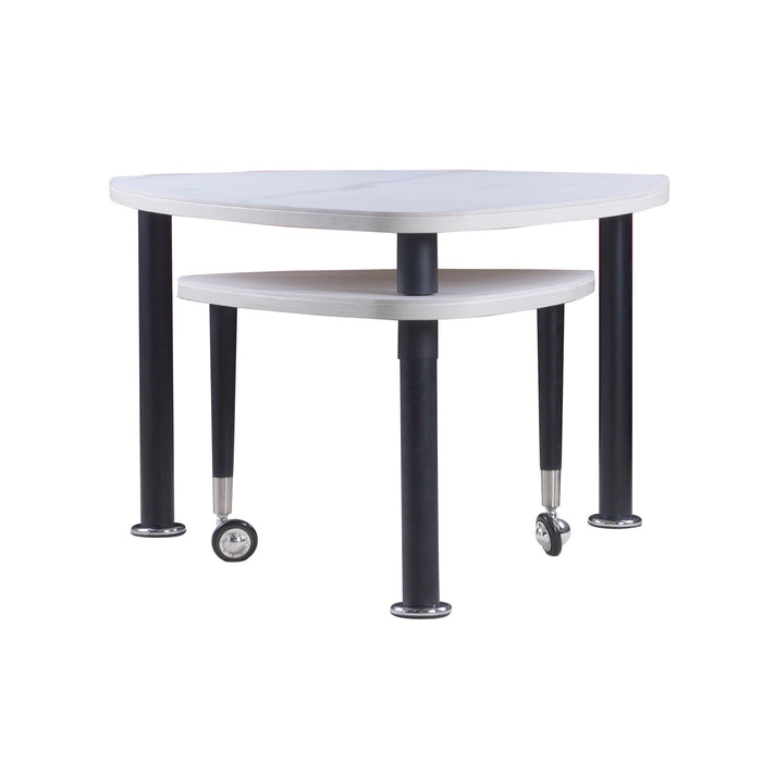 360 Degree Rotatable Coffee Table With Solid Legs