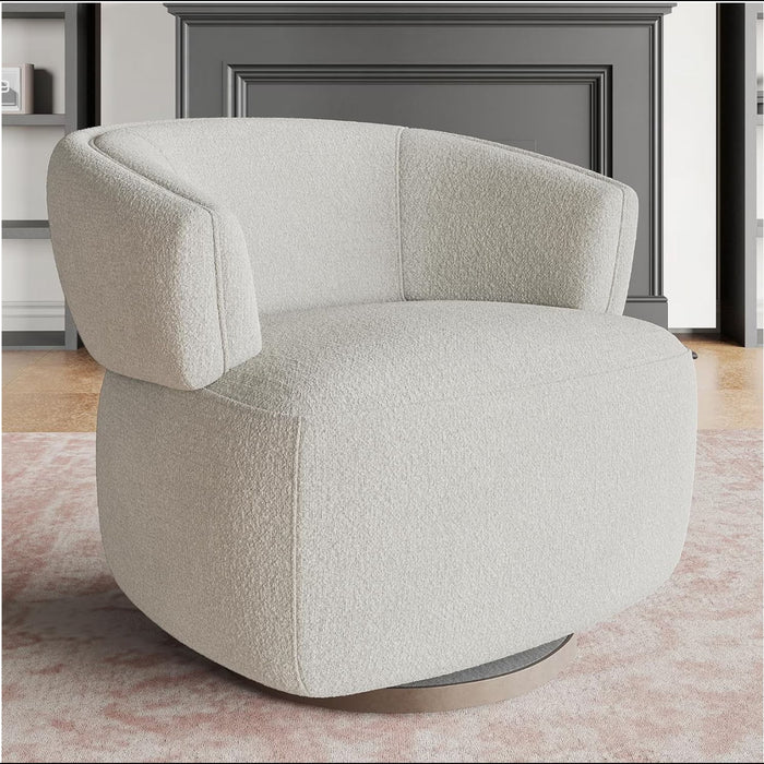 Swivel Barrel Accent Oversized Club Chair