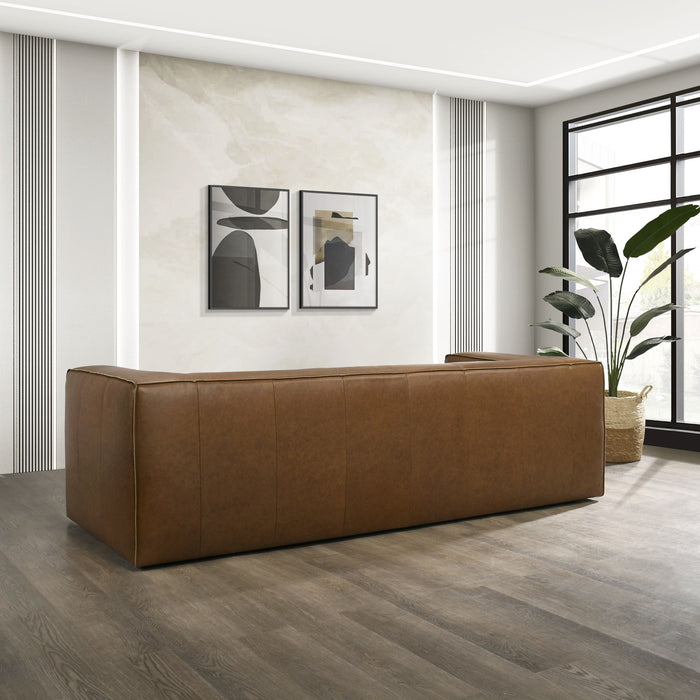 Colton - Sofa With Corner Blocked Frame - Tan