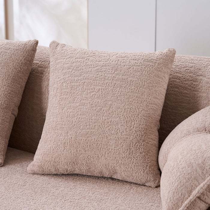 Foldable Sofa Bed, Boneless Couch Convertible Sleeper With 4 Pillows