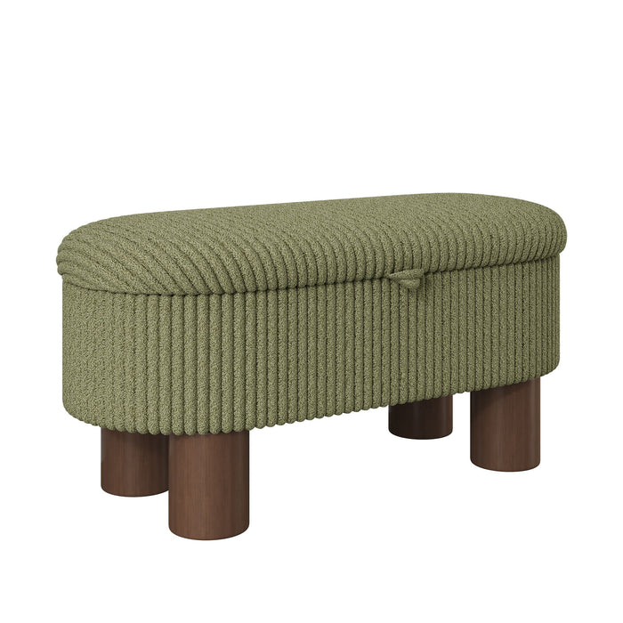 Storage Ottoman Upholstered Bench With Lift Top Storage For Bedroom