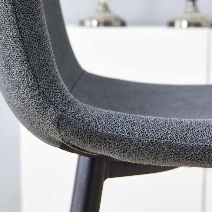 Modern Bar Chair Rounded Backrest (Set of 2)