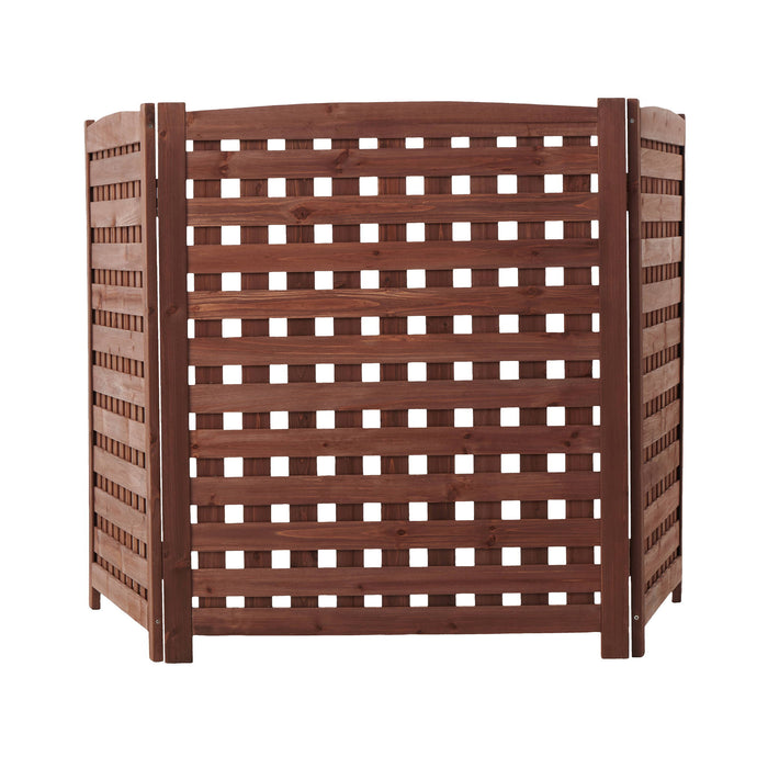 3 Panel Outdoor Air Conditioner Fence Screen