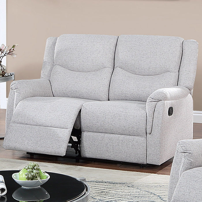 Modern Style Recliner Loveseat With Plush Armrest And Headrest