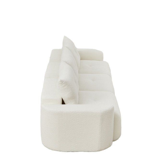 3 Seater With Thickened Armrests Sofa For Living Room