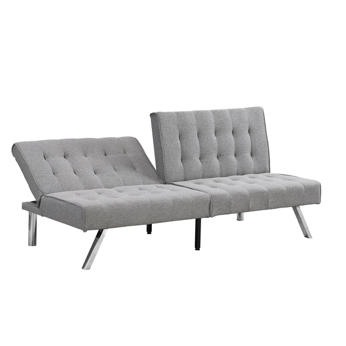 Modern Sofa Bed With Wood Frame And Stainless Legs