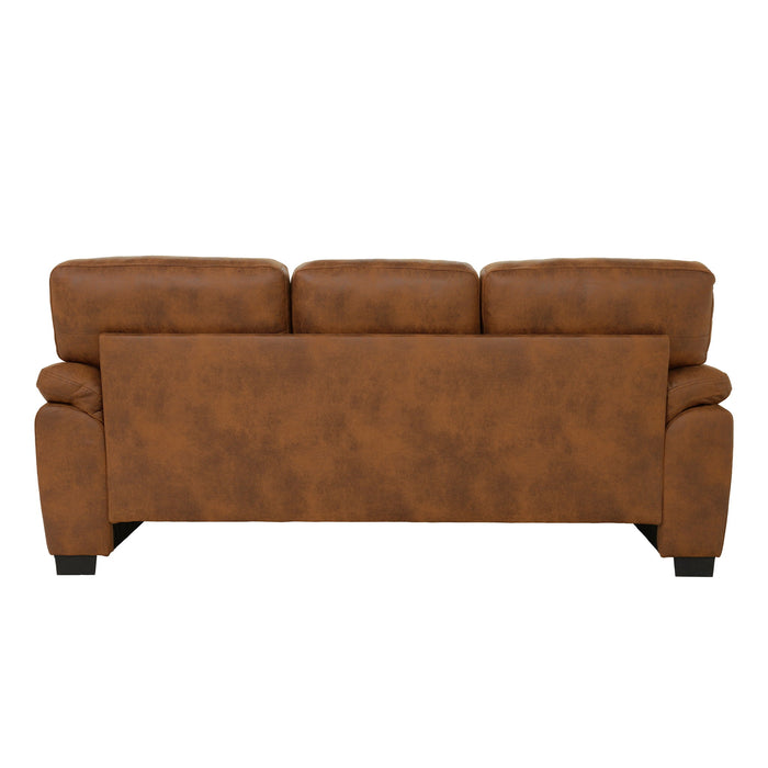3 Seater Sofa With Padded Armrests And Triangular Leg