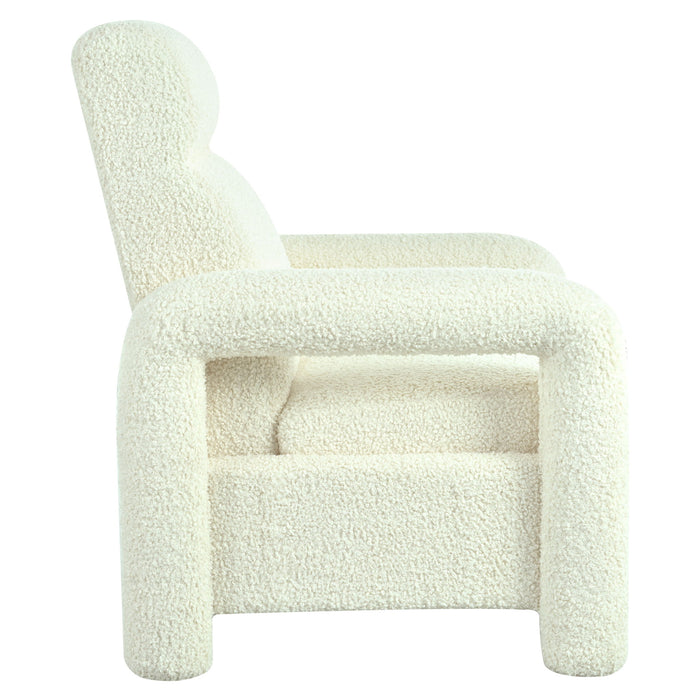 Push Back Recliner Armchair Upholstered Recliner Chair Single Sofa With Adjustable Backrest