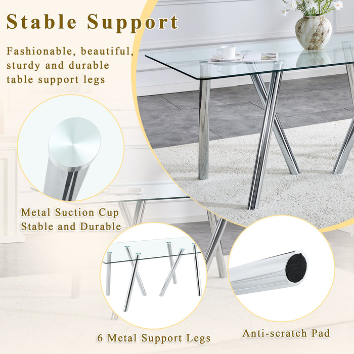 Dining Table With Transparent Surface