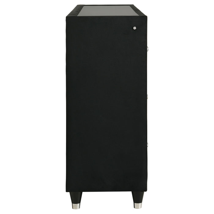 Mika - 8 Drawer LED Fireplace Dresser