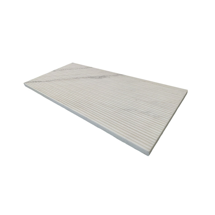 Snow Mountain Ol Textured Marble Tiles For Wall Decoration - White / Natural