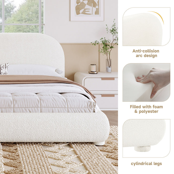 Simple Modern Bedroom Double Upholstered Bed