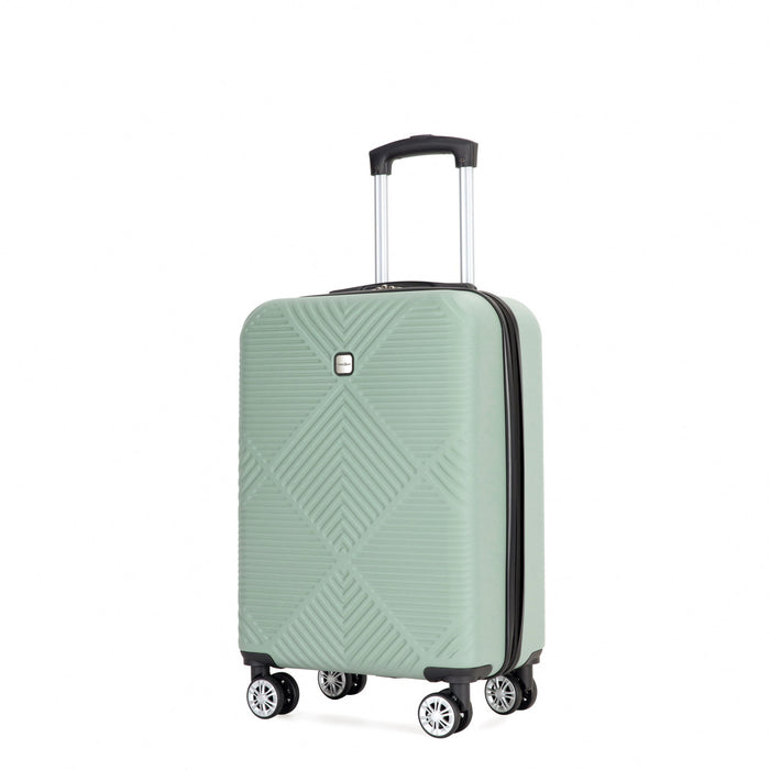 4 Piece Lightweight Suitcase, Makeup Box, Aircraft Wheels