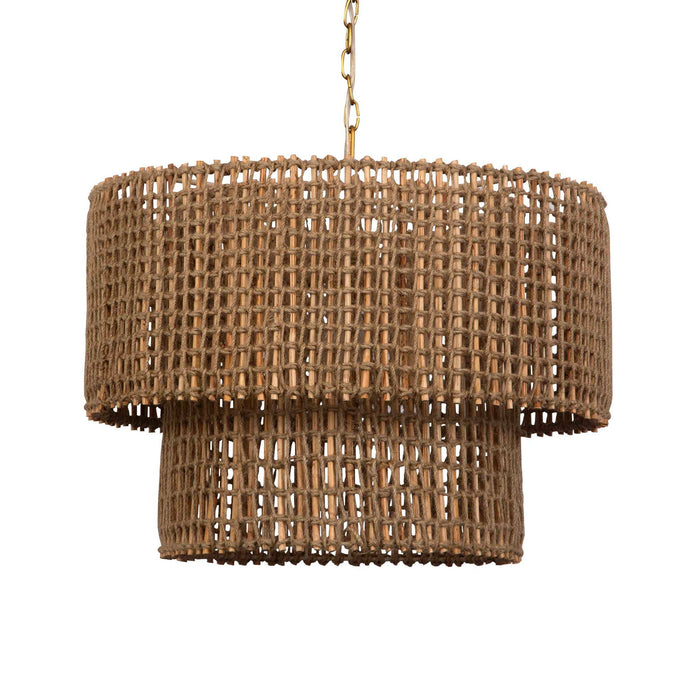Biswas - Woven Jute 1 Light Pendant - Beige