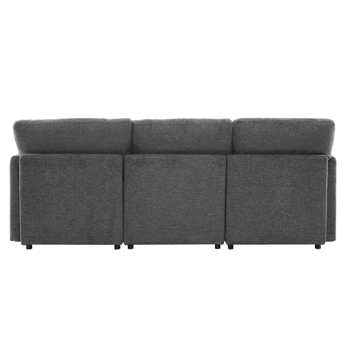Sectional Sofa Modular U-Shaped With Ottoman & USB Ports