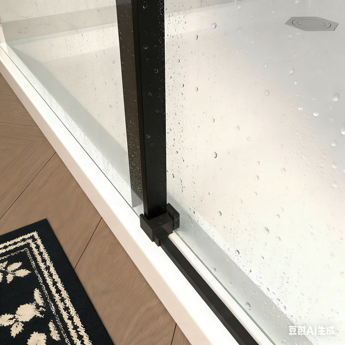 Frameless Single Sliding Shower Door