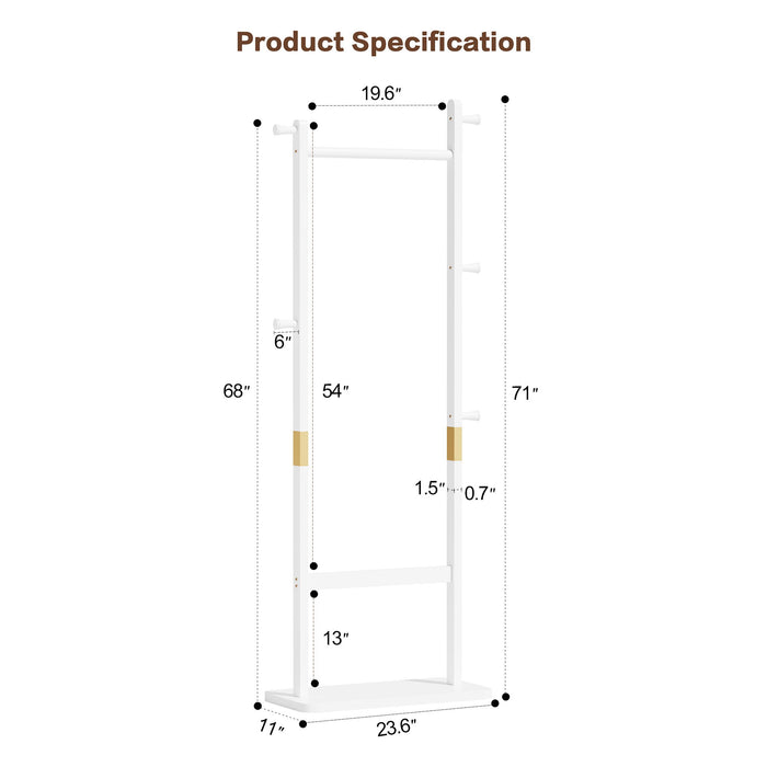 Solid Wood Simple Hat Rack