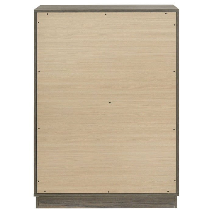 Edmondson - 4 Drawer Chest - Natural / Gray
