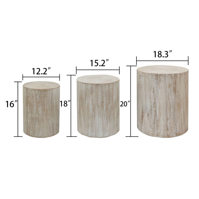 Cylinder Nesting Tables (Set of 3)
