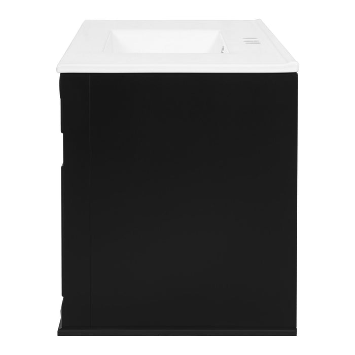 French Simple Style Wall Mounted Bathroom Cabinet With Sink