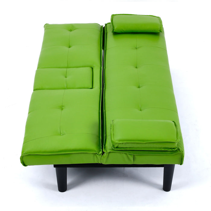 Sofa Bed With Foldable Design And Cup Holder