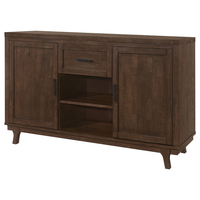 Mccall - 2 Door Server With 1 Drawer - Brown Oak