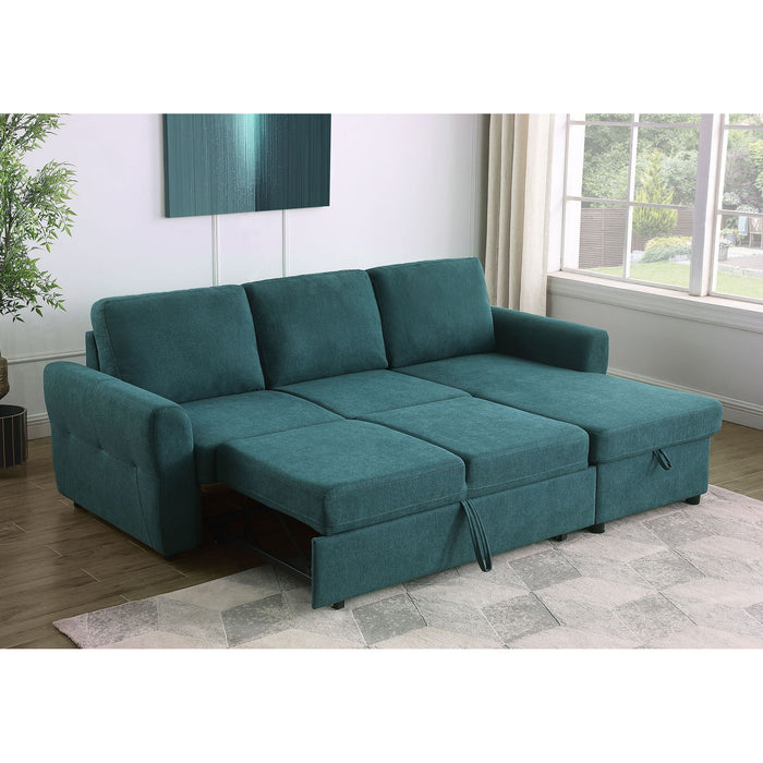 Kenna- Sleeper Sectional Sofa With Storage Ottoman