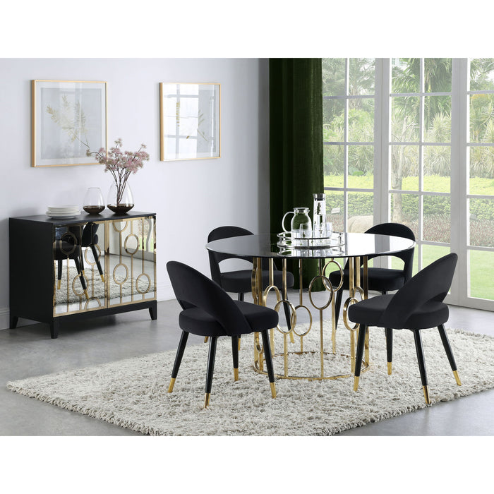 Arched Back Dining Chairs (Set of 2)