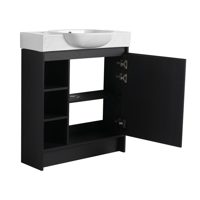 Freestanding Bathroom Vanity With Sink, Soft Close Door