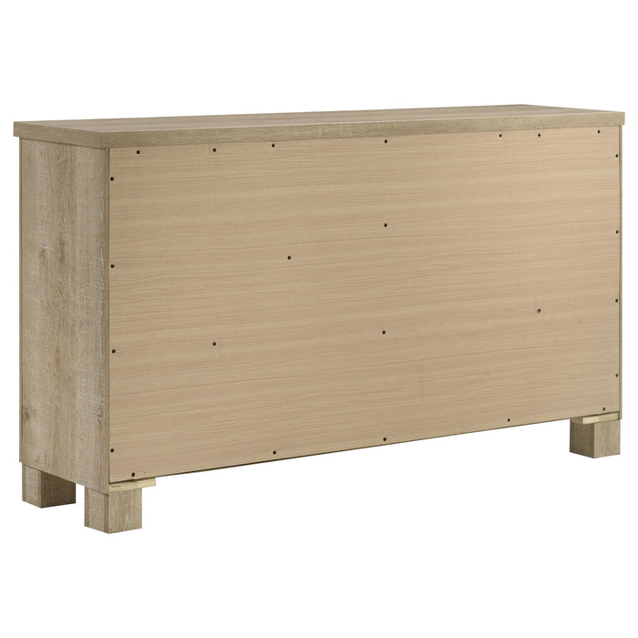 Sansome - 6 Drawer Bedroom Dresser With Pulls - Oak