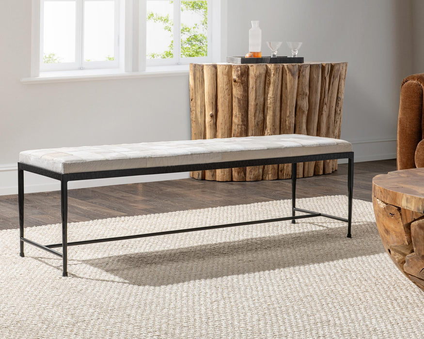 Achen - Hide 60" Bench