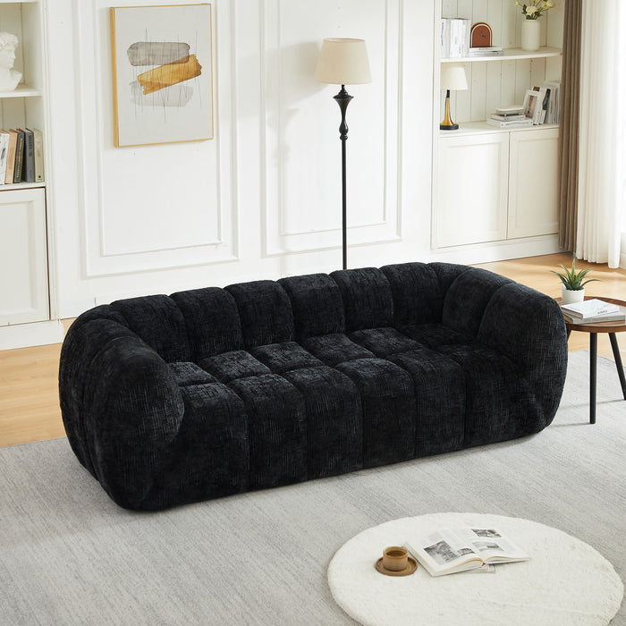 Modern Sofa With Piano Key Backrest