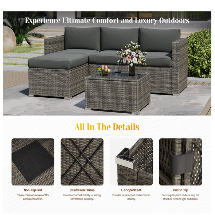 Modern Patio Set With Coffee Table