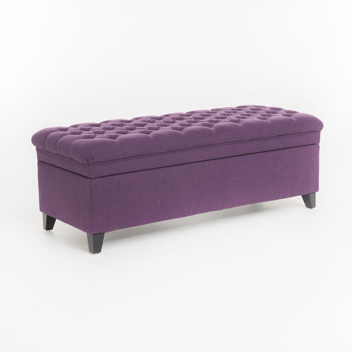 Juliana - Storage Ottoman With Birch Legs