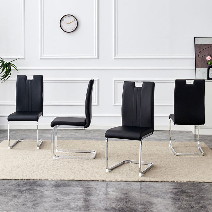 Bow Shaped Chairs, Ergonomic Design, Non Slip Base