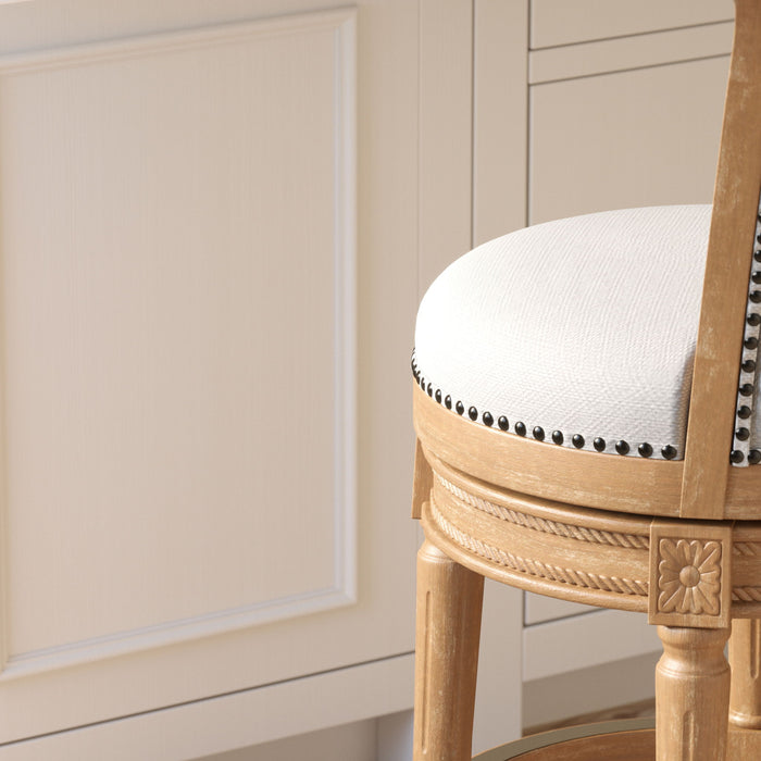 Swivel Barstool With High-Back