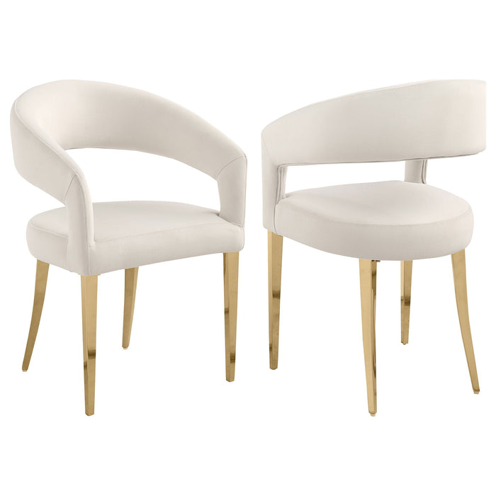 Rendina - Upholstered Dining Arm Chairs (Set of 2) - Cream