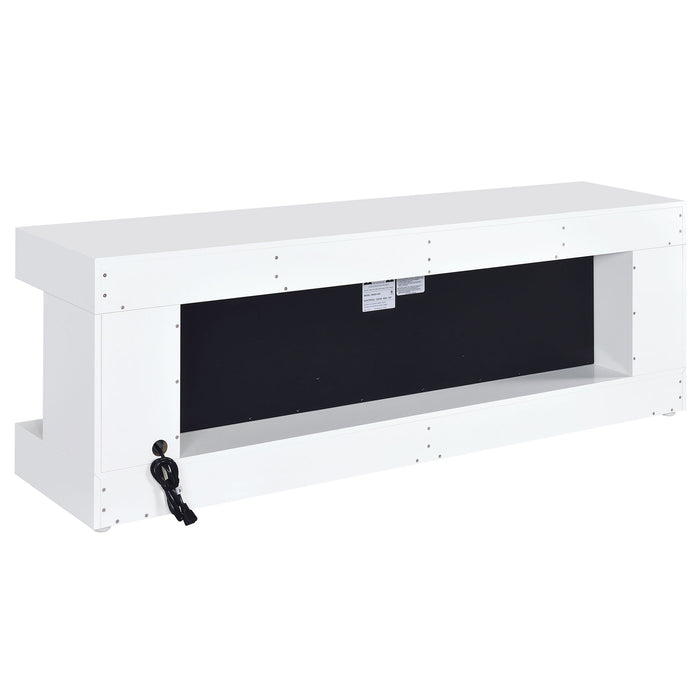 TV Stand Fireplace Console With Bluetooth Speaker