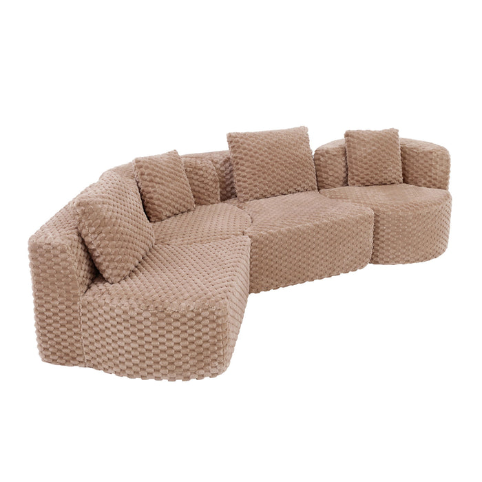 Modular Sectional Sofa With Free Combination Design