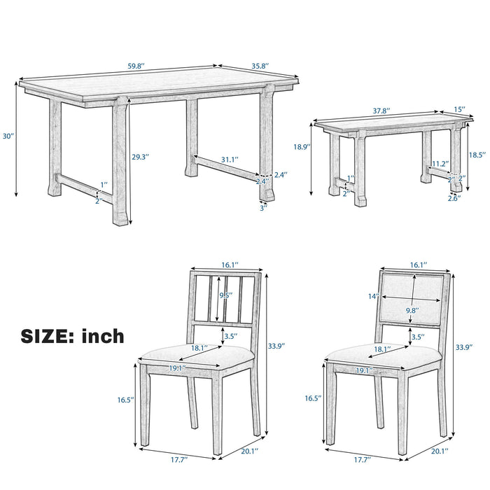 6 Piece Kitchen & Dining Room Furniture