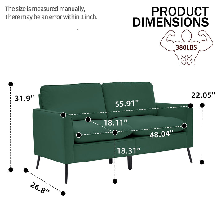 Upholstered Sofa Loveseat For Living Room