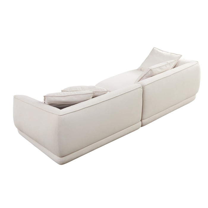 Nordic Modern Sofa With Removable Pillowcase, High Density Sponge Filling, 4 Throw Pillows